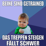 beine sind getrained das treppen steigen fällt sch