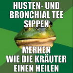 Husten- und Bronchial Tee sippen merken wie die kr