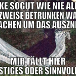 trinke sogut wie nie alk bin ansatzweise betrunken