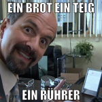 Ein Brot Ein Teig Ein Rührer