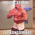 das creatin ist konsumiert