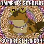 Comments schreiben sie sofort sehen können