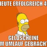 heute erfolgreich 4f geldscheine im umlauf gebrach