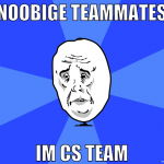 noobige teammates im cs team