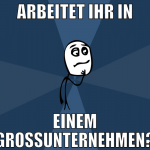 Arbeitet ihr in einem großunternehmen?
