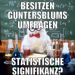 besitzen Guntersblums Umfragen statistische Signif