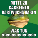 mitte 20 garkeinen bartwuchs haben was tun ???????