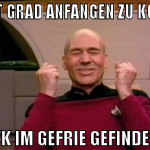 wollt grad anfangen zu kochen tk im gefrie gefinde