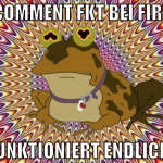 die comment fkt bei firefox funktioniert endlich!
