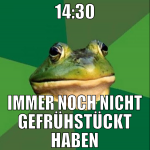 14:30 immer noch nicht gefrühstückt haben