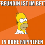 Freundin ist im Bett in Ruhe fappieren