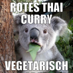 Rotes Thai Curry Vegetarisch oder Chicken?