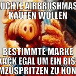 gebrauchte Airbrushmaschine kaufen wollen bestimmt