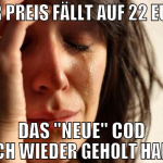 der preis fällt auf 22 euro das 