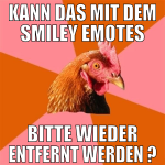 kann das mit dem smiley emotes bitte wieder entfer
