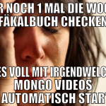 nur noch 1 mal die woche fäkalbuch checken alles v