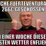 1 Woche fuerteventura  für 266€ geschossen in eine
