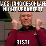 Sonntags, lang geschlafen und nicht verkatert best
