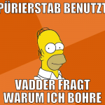 pürierstab benutzt vadder fragt warum ich bohre
