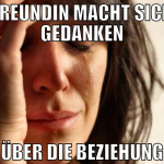 freundin macht sich gedanken über die beziehung