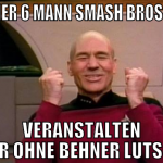nachher 6 mann smash bros party veranstalten - abe