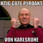 richtig gute pyroaktion von karlsruhe