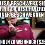 wieso beschwert sich der, über beschwerden seiner 