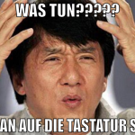 was tun????? wenn man auf die tastatur spritzte