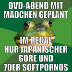 DVD-Abend mit mädchen geplant Im Regal nur japanis