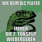wie beim vlc player immer die 2. tonspur wiedergeb