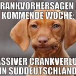 die rankvorhersagen für kommende woche: massiver c