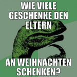 wie viele geschenke den eltern an weihnachten sche