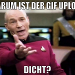 warum ist der gif upload dicht?