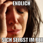Endlich Mit sich selbst im reinen