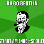 bilbo beutlin stirbt am ende #spoiler