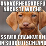 rankvorhersage für nächste woche: massiver crankve