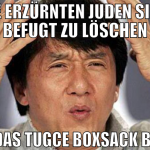 welche erzürnten juden sind hier befugt zu löschen