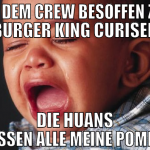 mit dem crew besoffen zum burger king curisen die 