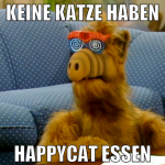 keine Katze haben HappyCat essen
