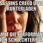 Assassins creed update runterladen damit die perfo