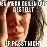 neuen mega geilen Gürtel bestellt er passt nicht