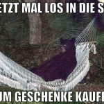 so, jetzt mal los in die stadt zum geschenke kaufe