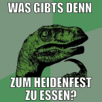 was gibts denn  zum heidenfest zu essen?