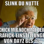 slink du nutte schick mir nochmal deine grafick-ei