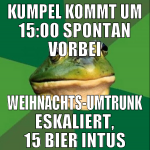kumpel kommt um 15:00 spontan vorbei weihnachts-um