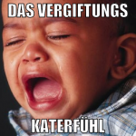 Das vergiftungs katerfühl