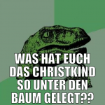 was hat euch das christkind so unter den baum gele