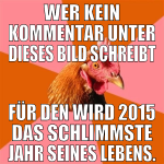 Wer kein Kommentar unter dieses Bild schreibt für 