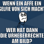 wenn ein affe ein selfie von sich macht wer hat da