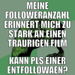 meine followeranzahl erinnert mich zu stark an ein